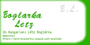 boglarka letz business card
